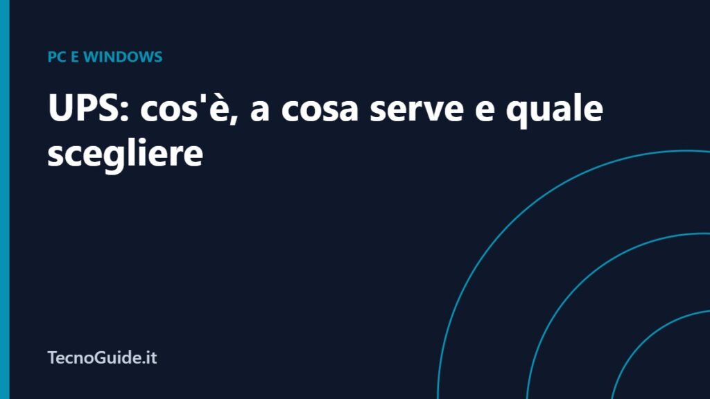 UPS gruppo di continuità